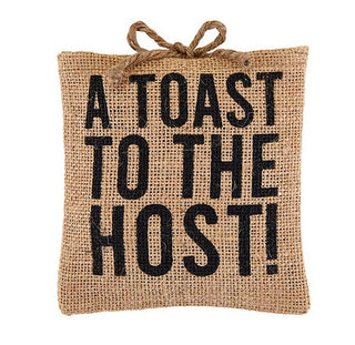 Seagrass Coaster Set (4) W/ Burlap Bag