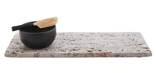 Travertine Board & Dip Set