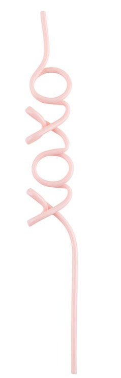 Word Straw- XOXO