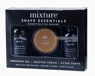 Mixture Man Shave Essentials Gift Set- Sandalwood & Amber