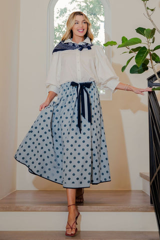 Tie waisted Polka Dot Skirt