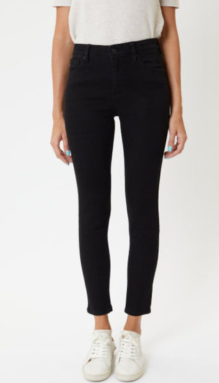 Black High Rise Ankle Skinny