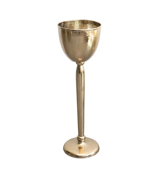 Cast Aluminum Bottle Cooler, Gold Finish