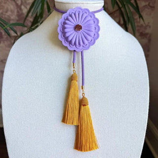 Concho Bolo Lavender with Lavender & Golden Yellow