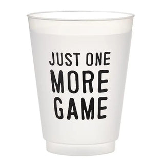 Just One More Game - Set of 8 Frosted cups