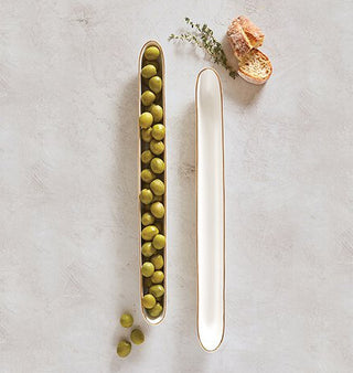 Ceramic Olive Boat