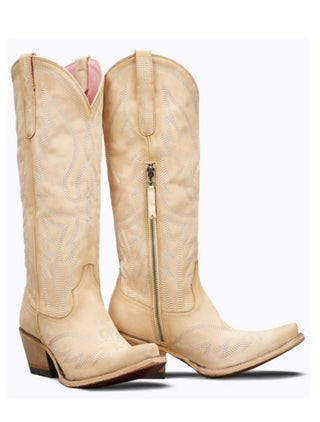 JUNK GYPSY BY LANE WOMEN'S NIGHTHAWK ZIPPER WESTERN BOOTS - SNIP TOE