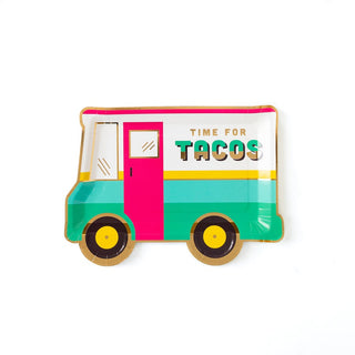 Taco truck shaped plate 9'